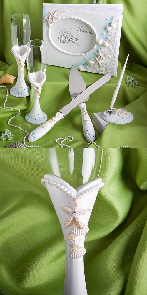 FashionCraft Beach-Themed Wedding Day Accessories Set