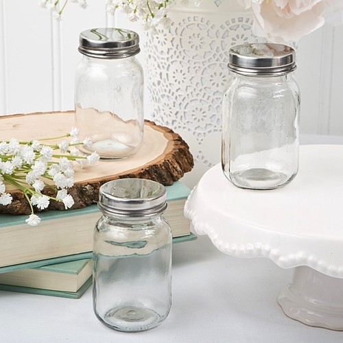 Perfectly Plain Collection Miniature Mason Jar with Screwtop
