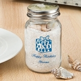 Silkscreened Birthday Designs Personalized Mini Mason Jar w/ Screwtop