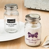 Silkscreened Collection Personalized Miniature Mason Jar with Screwtop