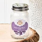 Customized Miniature Glass Mason Jar with Screwtop (Baby Shower)