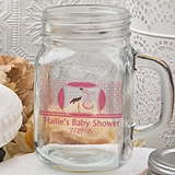 Clearly Custom Collection Personalized Mason Jar (Baby Shower Designs)