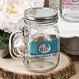 Clearly Custom Collection Personalized Mason Jar w/ Handle & Screw Top