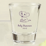 Silkscreened Collection Personalized Baby Shower Shot Glasses