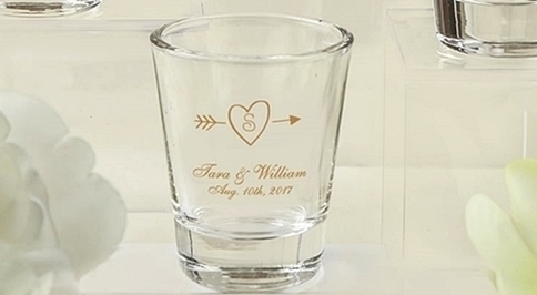 Silkscreened Collection Monogrammed Shot Glasses (9 Designs)