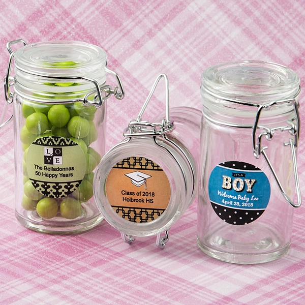 Personalized Expressions Collection Glass Apothecary Jar (Baby Shower)