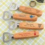 Personalized Wood-Handled Bottle Opener (Graduation Designs)