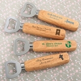 Personalized Wood-Handled Bottle Opener (Religious Designs)