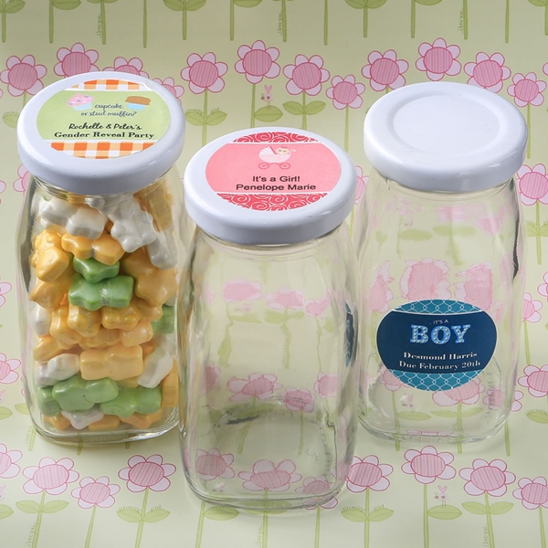 Personalized Baby Shower Cupcake Favor Containers