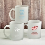 Personalized Silkscreened Frosted Glass Coffee Mug for All Occasions