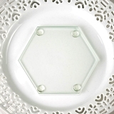 Perfectly Plain Collection DIY Hexagonal Glass Coaster with Nubs
