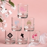 Silkscreened Collection Personalized Baby Shower Designs Shot Glasses