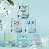 Personalized Silkscreened Collection Greek Design Shot Glasses/Votives