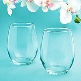 FashionCraft Perfectly Plain Collection Stemless 9 oz. Wine Glasses