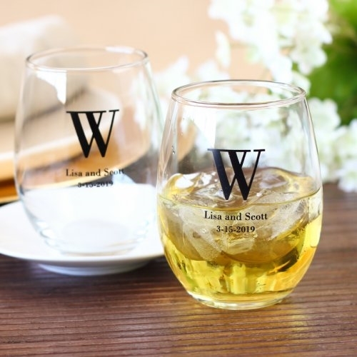 Personalized Large 15 ounce Stemless Wine Glasses for All Occasions