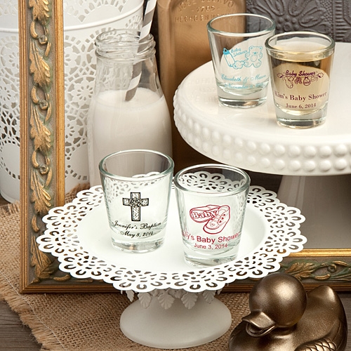 shot glass baby shower favors