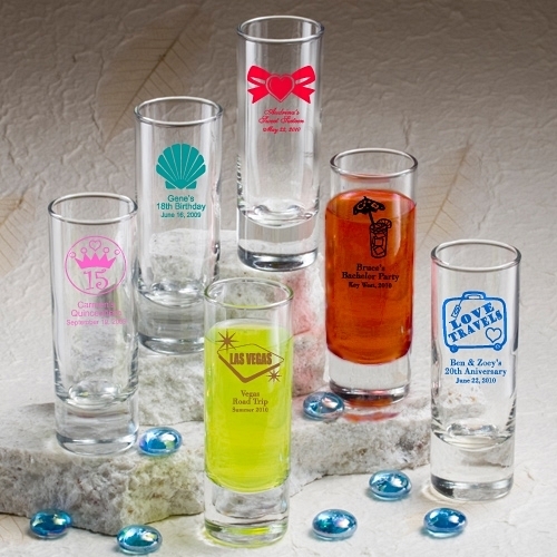 Silkscreened Glassware Collection Personalized 2 oz Shooter Glasses