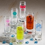 Silkscreened Glassware Collection Personalized 2 oz Shooter Glasses