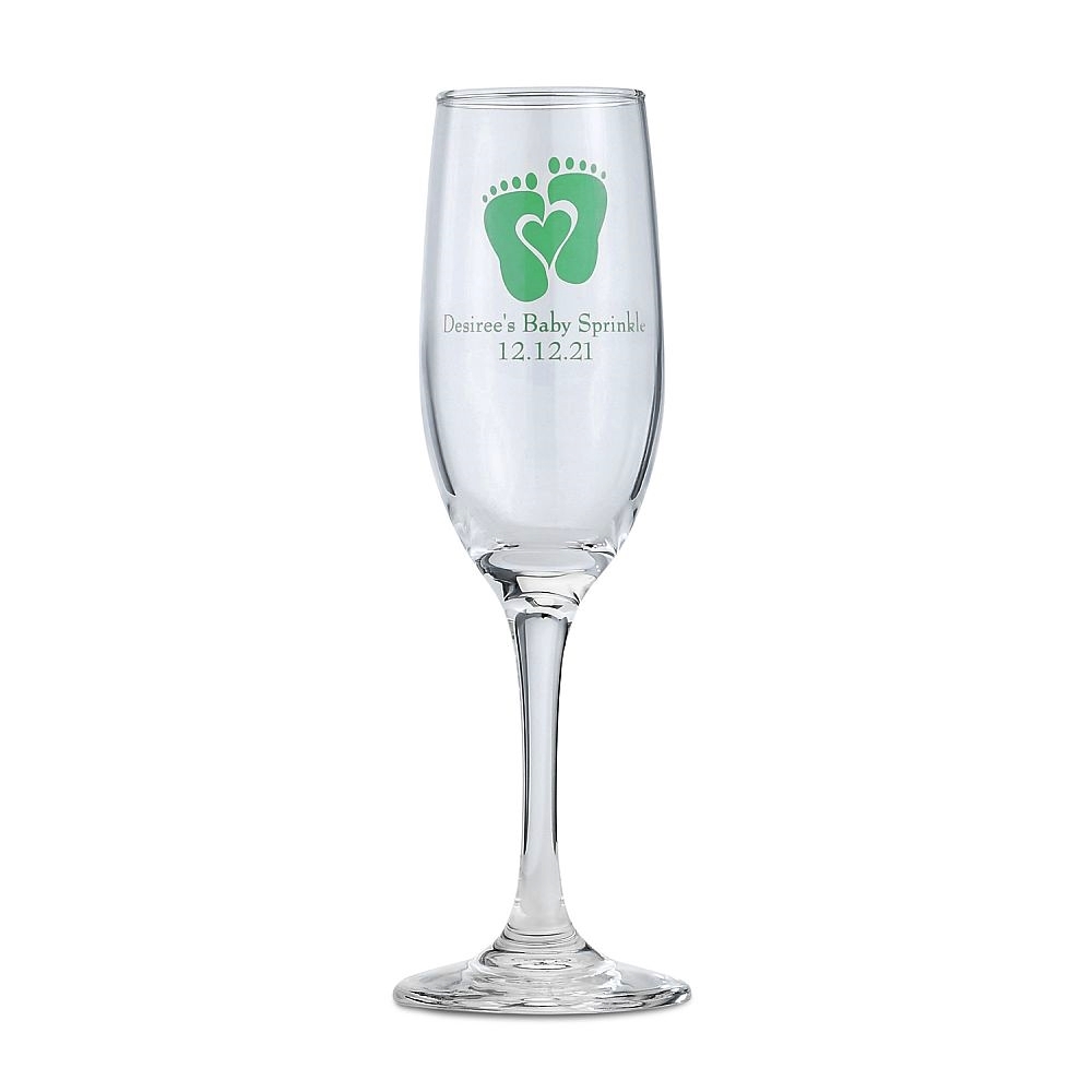 FashionCraft Personalized Baby Shower Designs Champagne Glass Flute