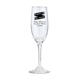 Personalized Silkscreened Expressions Collection Champagne Glass Flute
