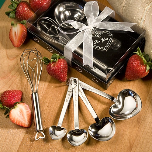 FashionCraft Measuring Spoons and Whisk Favor Set in Designer Gift-Box