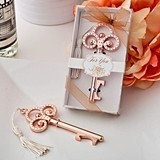 Rose Gold Finish Vintage-Inspired Skeleton Key Bottle Opener