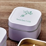 Personalized Screen-Printed Scented Travel Candle Tin (Anniversary)