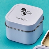 Personalized Screen-Printed Scented Travel Candle Tin (Graduation)