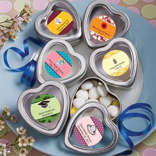 Personalized Expressions Heart-Shaped Mint Tin (Celebrations)