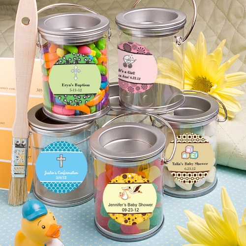 baby shower favor mint tins