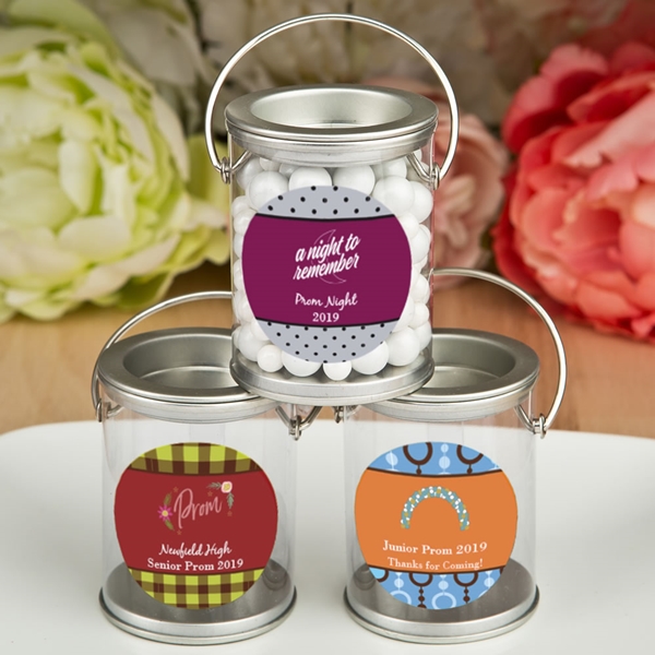 FashionCraft Mini Paint Can with Personalized Stickers (Prom Designs)