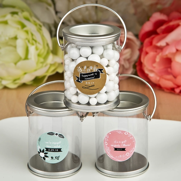 FashionCraft Vintage Design Collection Personalized Mini Paint Can