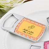 Personalized Expressions Epoxy Dome Chrome Metal Bottle Opener