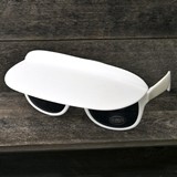 FashionCraft Unique White Sunglasses and Visor Combination