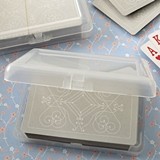 FashionCraft Designer Silver-Topped Playing Cards Deck in Plastic Case