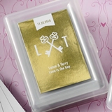 Metallics Collection Playing Card Deck with Case with Custom Sticker