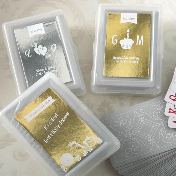 FashionCraft Personalized Metallics Collection Deck of Playing Cards