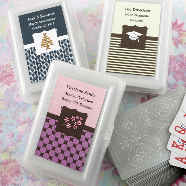 FashionCraft Playing Cards Deck with Personalized Celebration Sticker