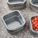 FashionCraft Clear-Top Rounded-Edge Square Metal Mint Tin Favor
