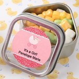 Personalized Expressions Clear-Top Square Mint Tin (Baby Shower)