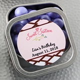 Personalized Expressions Clear-Top Square Mint Tin (Celebrations)