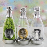 Personalized Metallics Silver-Accented Champagne Bottle (Celebrations)