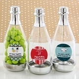 Personalized Expressions Silver-Accented Champagne Bottle (Celebrations)