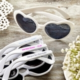 Design Your Own Screen-Printed Heart-Shaped Sunglasses (Baby Shower)