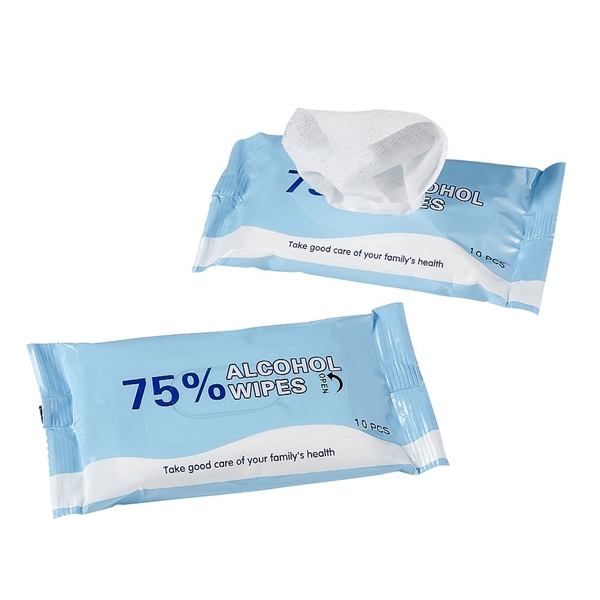 FashionCraft Perfectly Plain Collection 75% Alcohol Wipes (Pack of 10)