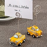 FashionCraft Miniature NYC Yellow Taxicab Replica Place Card Holder