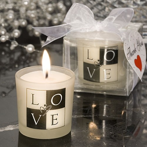 FashionCraft Table Candle: L-O-V-E Is in the Air