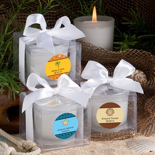 FashionCraft Personalized Expressions Candle Favor (Beach-Themed)