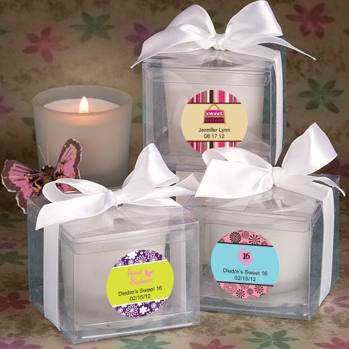 FashionCraft Personalized Expressions Candle Favor (Sweet 16 Designs)
