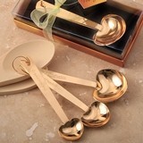 Gold-Finish 'Love Beyond Measure' Heart-Shaped Measuring Spoons